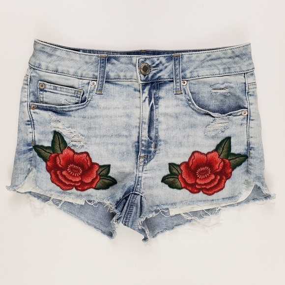 American Eagle Outfitters Pants - American Eagle Outfitters Embroidered Shorts 6